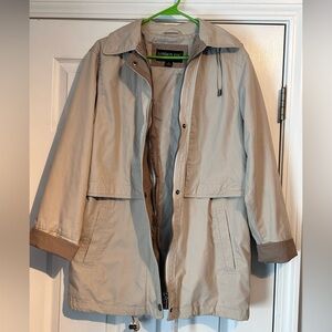 London Fog Jacket Trench Coat Small